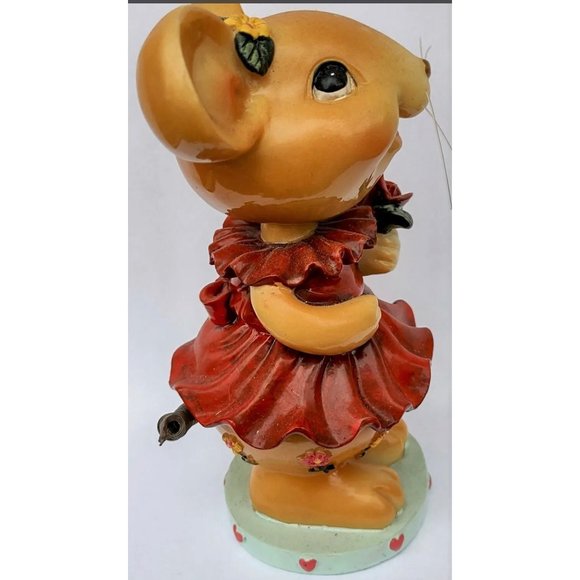 Bobblehead Mouse Figurine Boy And Girl Resin 5.6" Tall - Picture 8 of 10